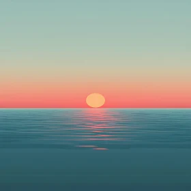 Calm Ocean Sunset
