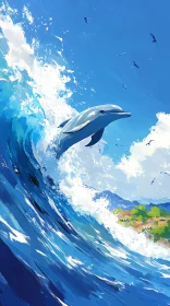 Oceanic Dolphin Jump