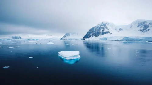 Tranquil Arctic Iceberg Landscape