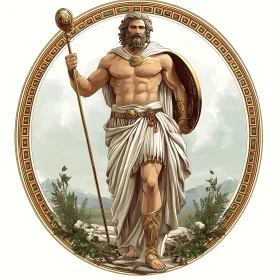 Majestic Zeus: Illustration of the King of Gods