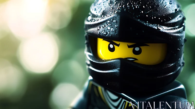 AI ART Detailed Lego Ninja Portrait