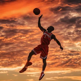 Athlete at Sunset