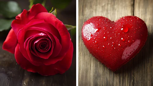 Rose and Heart: A Study in Red