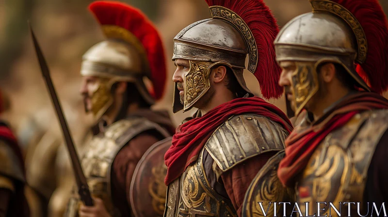 Ancient Roman Soldiers AI Image