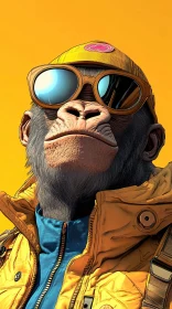 Stylish Monkey Illustration