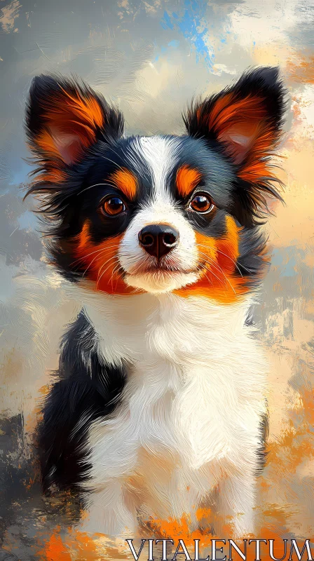 Small Dog Art AI Image