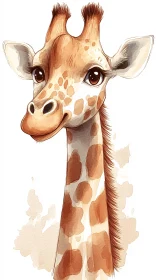 Playful Giraffe Art Design