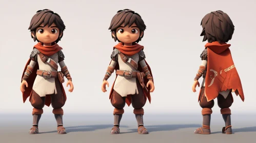 Stylized 3D Boy Character