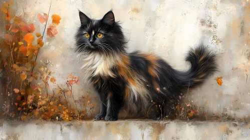 Autumn Cat Portrait