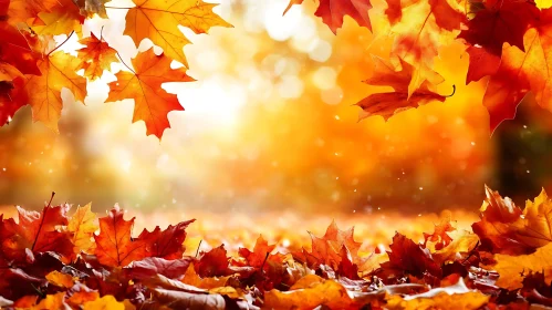 Fall Foliage Dreamscape: Warm Tones Abound