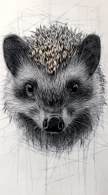 Hedgehog Art Drawing