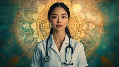 Portrait of a Doctor with Mandala