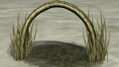 Natural Arch with Grass