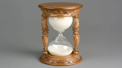 Elegant Wooden Hourglass