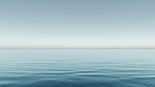 Tranquil Seascape with Endless Horizon