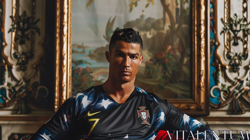 Cristiano Ronaldo in Portugal Football Jersey AI Image