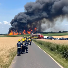 Emergency Response to Field Fire