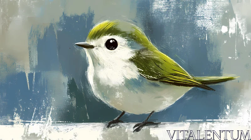 Artistic Bird Illustration in Soft Tones AI Image