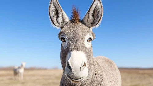 Outdoor Donkey Close-Up