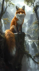 Vibrant Fox in a Lush Wilderness