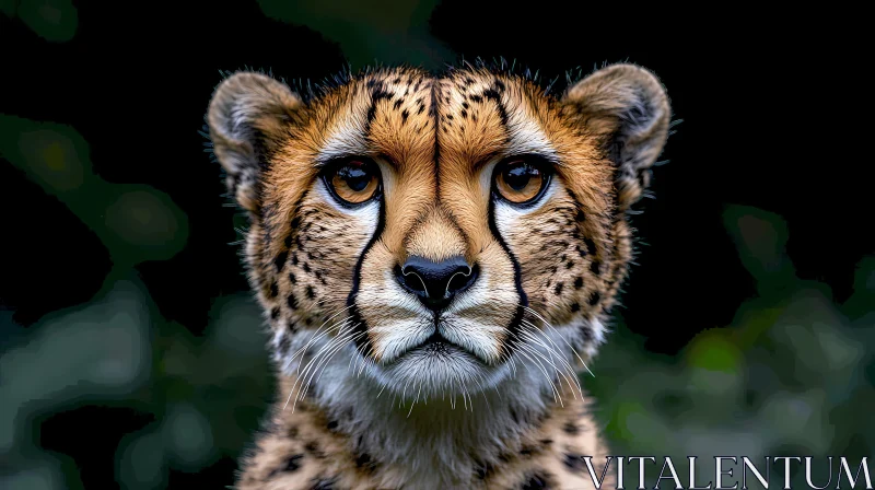 AI ART Wild Cheetah Gaze