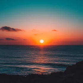 Sunset Over the Ocean
