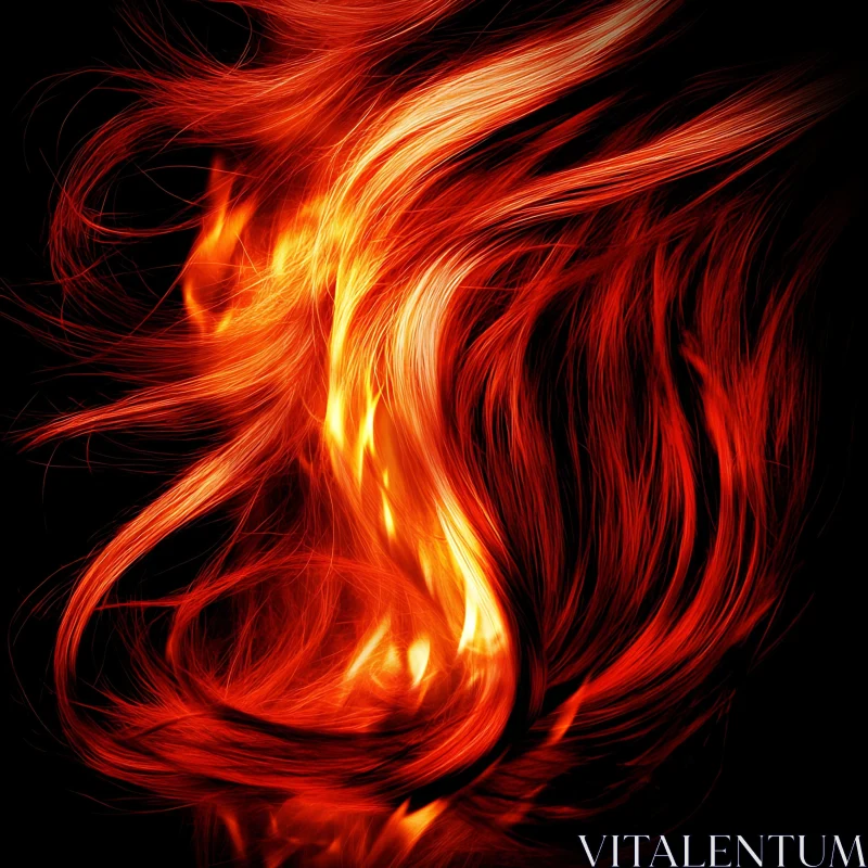 Flames in Motion: An Artistic Interpretation of Fire AI Image