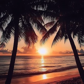 Serene Sunset at the Beach