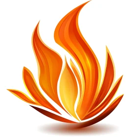 Stylized Flame Artwork