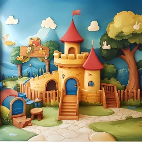 Cartoon Castle Playground