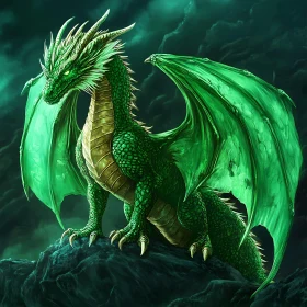 Verdant Dragon on Stone Peak