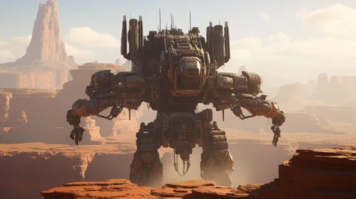 Impressive Giant Robot in Desert - Unreal Engine 5