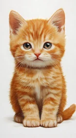 Fluffy Orange Kitten Image