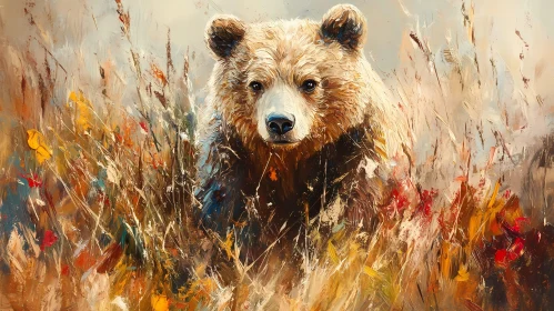 Bear Among Autumn Colors