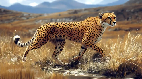 Graceful Cheetah in Natural Habitat