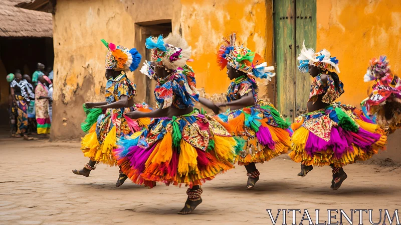 AI ART Colorful African Dance Performance