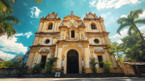 Architectural Beauty: A Baroque Church View