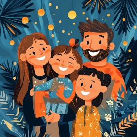 Family Togetherness Illustration