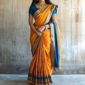 Classic Indian Fashion: Woman in Sari