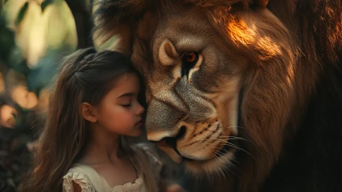 Gentle Giant: Lion and Child