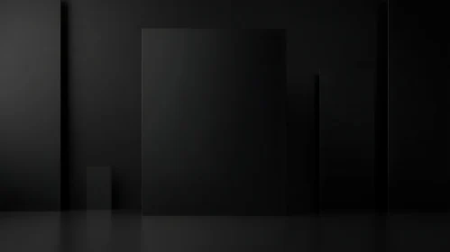 Black Geometric Composition