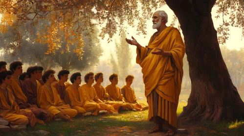 Ancient Teaching Under the Golden Light