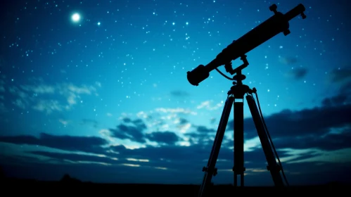 Captivating Astronomy: A Glimpse of the Night Sky through a Telescope