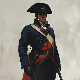 Classic Military Man Portrait