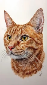 Expressive Tabby Cat Portrait
