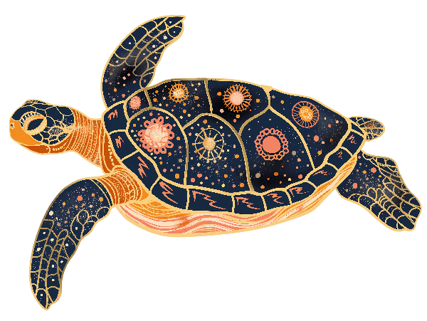 POD Design Celestial Turtle Print Tee