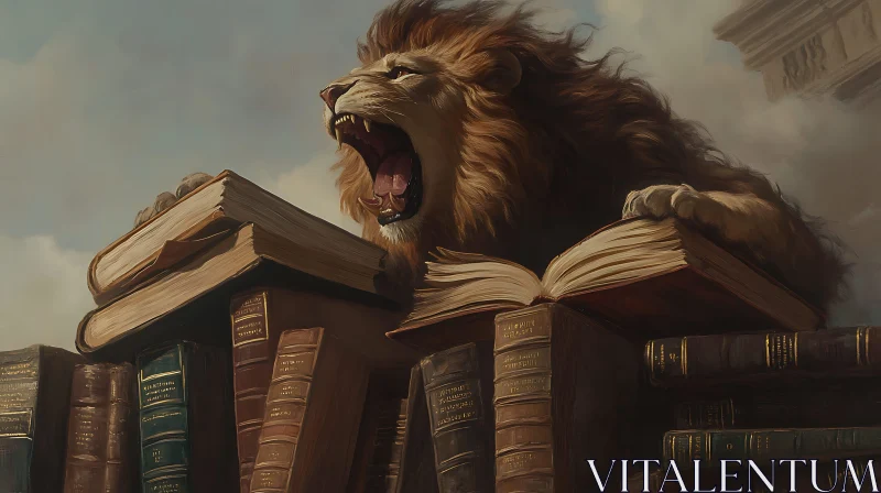 AI ART The Roar of Wisdom