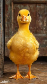 Adorable Fluffy Duckling