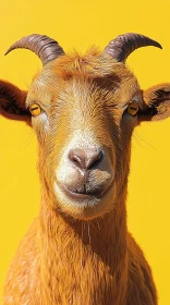 Smiling Goat Close-Up