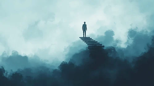 Figure on Stairway to the Sky